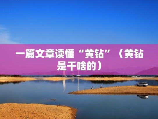 一篇文章读懂“黄钻”（黄钻是干啥的）