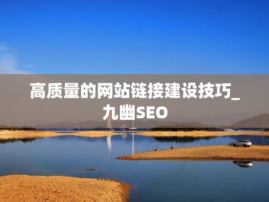 高质量的网站链接建设技巧_九幽SEO