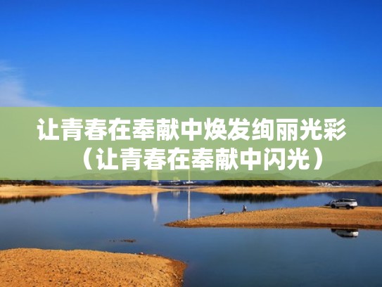 让青春在奉献中焕发绚丽光彩（让青春在奉献中闪光）