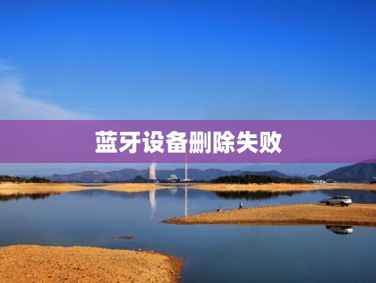 蓝牙设备删除失败