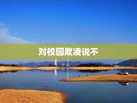 对校园欺凌说不