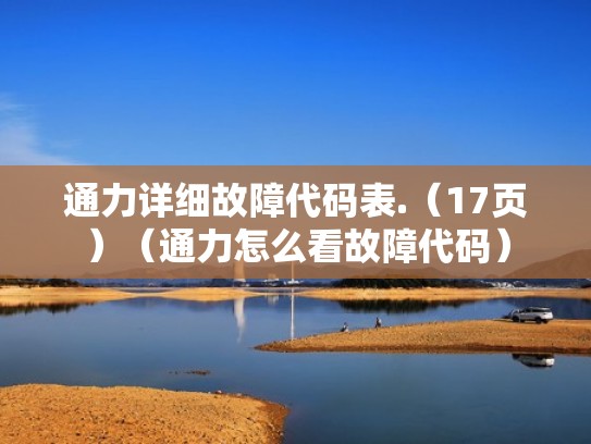 通力详细故障代码表.（17页）（通力怎么看故障代码）