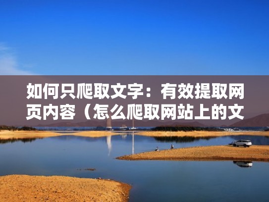 如何只爬取文字:有效提取网页内容(怎么爬取网站上的文字) 如何只爬取文字:有效提取网页内容(怎么爬取网站上的文字)