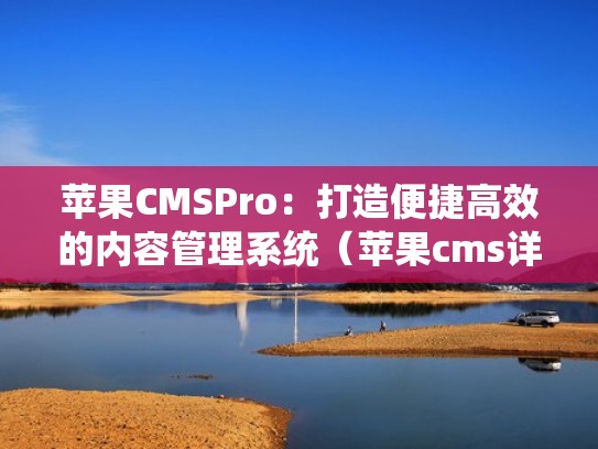 苹果CMSPro：打造便捷高效的内容管理系统（苹果cms详细教程）