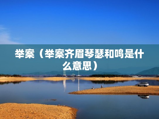 举案(举案齐眉琴瑟和鸣是什么意思) 举案(举案齐眉琴瑟和鸣是什么意思)