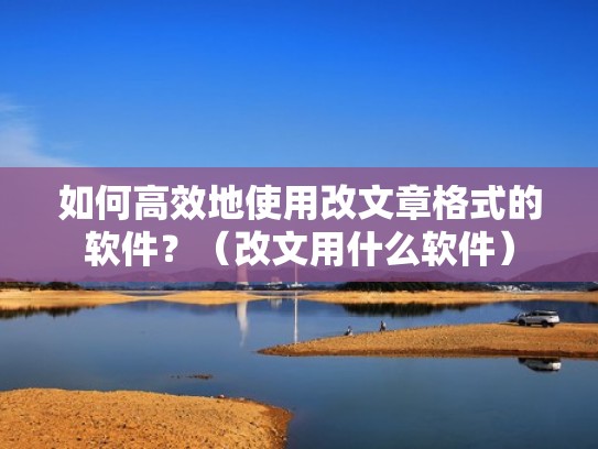 如何高效地使用改文章格式的软件？（改文用什么软件）