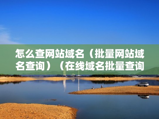 怎么查网站域名（批量网站域名查询）（在线域名批量查询工具）