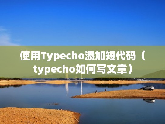 使用Typecho添加短代码（typecho如何写文章）