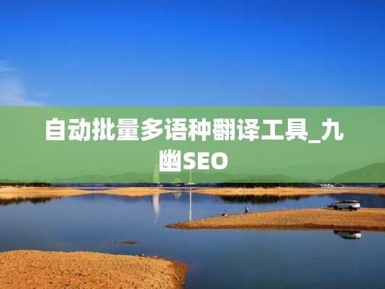 自动批量多语种翻译工具_九幽SEO