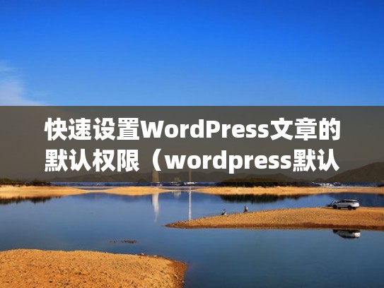 快速设置WordPress文章的默认权限（wordpress默认首页）