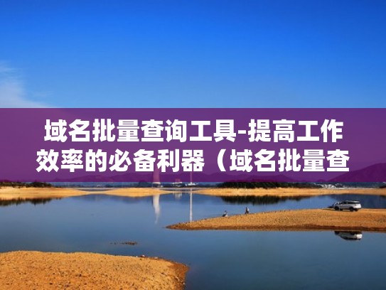 域名批量查询工具-提高工作效率的必备利器（域名批量查询软件）