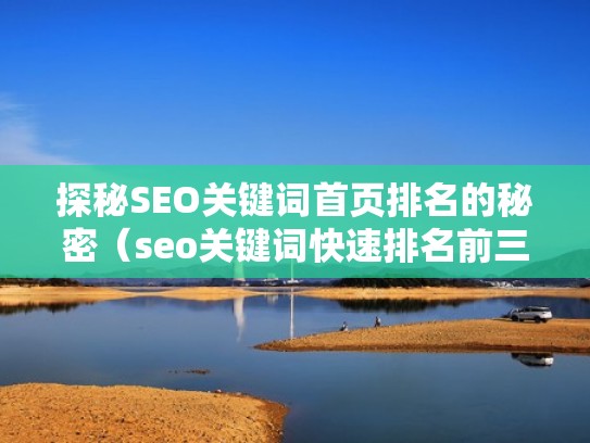 探秘SEO关键词首页排名的秘密（seo关键词快速排名前三位）