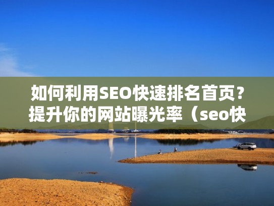 如何利用SEO快速排名首页？提升你的网站曝光率（seo快速排名上首页）
