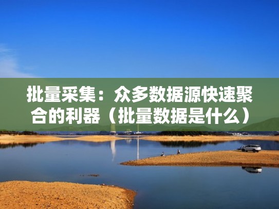 批量采集：众多数据源快速聚合的利器（批量数据是什么）