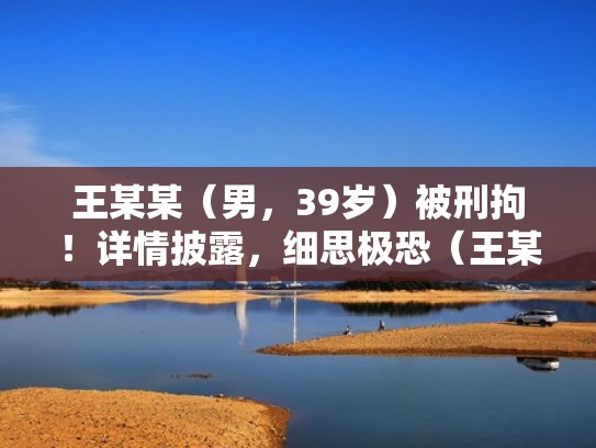 王某某（男，39岁）被刑拘！详情披露，细思极恐（王某犯罪嫌疑人图片）