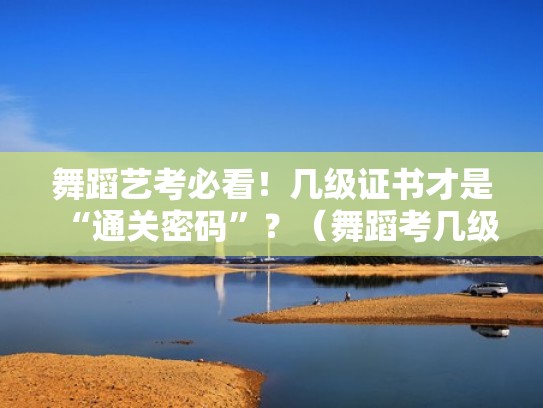 舞蹈艺考必看！几级证书才是“通关密码”？（舞蹈考几级可以艺考）