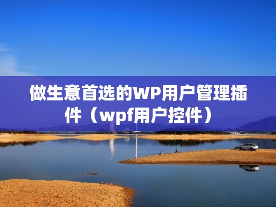 做生意首选的WP用户管理插件（wpf用户控件）