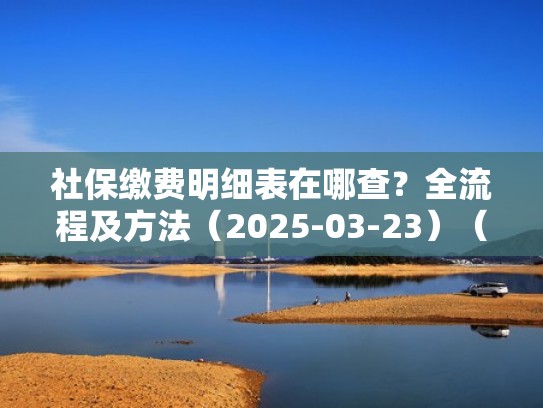 社保缴费明细表在哪查?全流程及方法(2025-03-23)(社保缴费明细表怎么看) 社保缴费明细表在哪查?全流程及方法(2025-03-23)(社保缴费明细表怎么看)