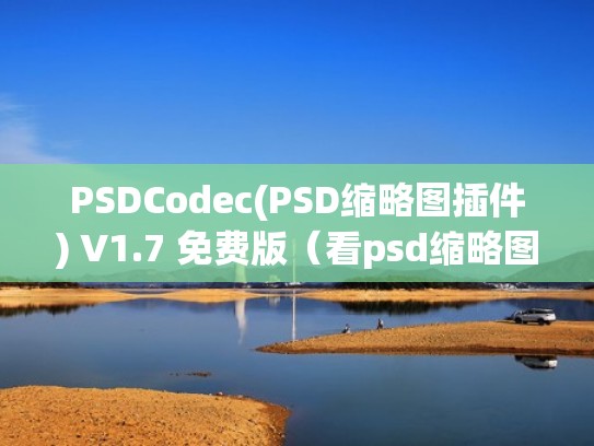 PSDCodec(PSD缩略图插件) V1.7 免费版（看psd缩略图的软件）