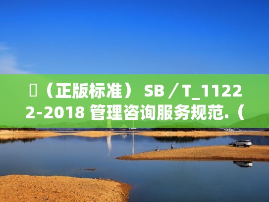 （正版标准） SB／T_11222-2018 管理咨询服务规范.（咨询服务管理制度）